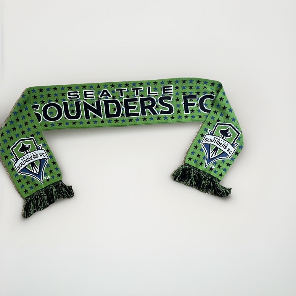 Seattle Sounders 2016 Unisex Winter Fringed Knit Scarf Made‎ in Polonia